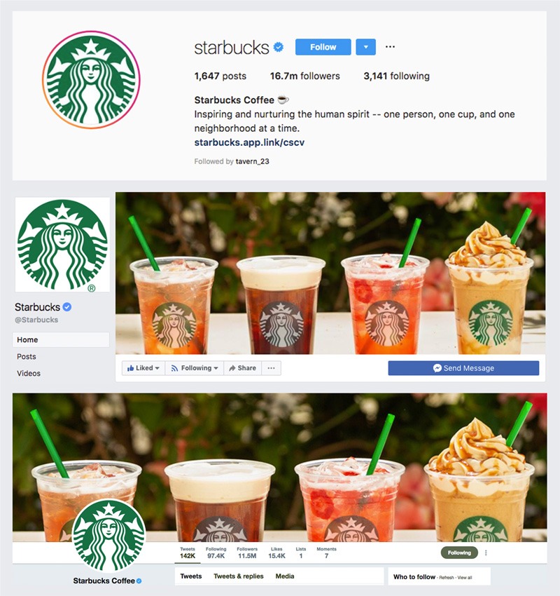 Starbucks Social Media Branding Example
