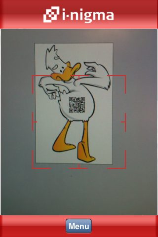 QR code Fuzzy Duck.