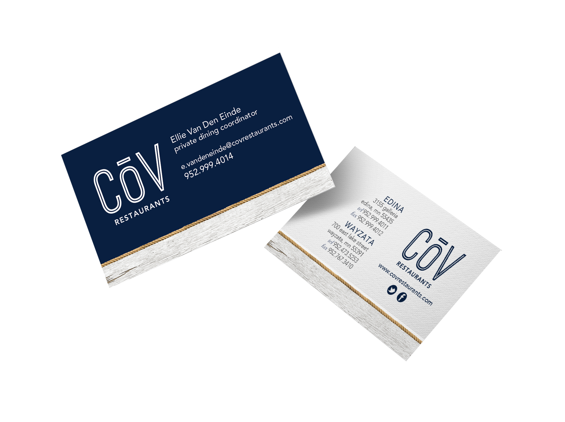 CoV Branded Business Cards