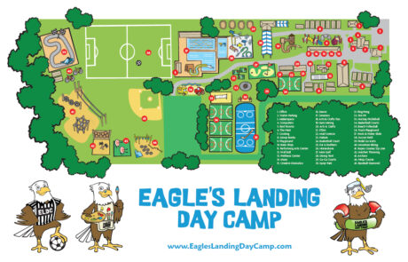 Eagle's Landing Day Camp Illustrated Map