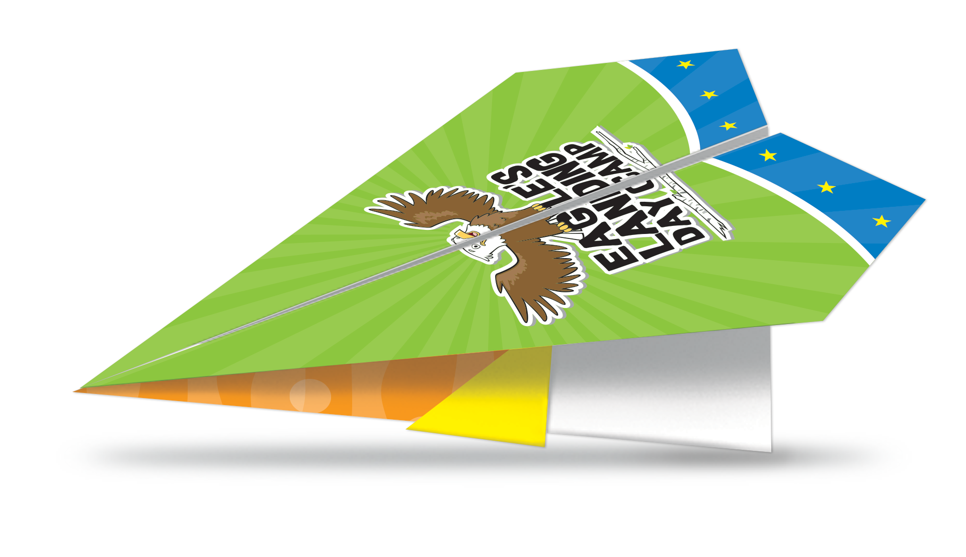 Eagle's Landing Foldable Paper Airplane Design