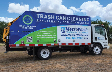 Metro Wash Trash Can Cleaners Truck Wrap