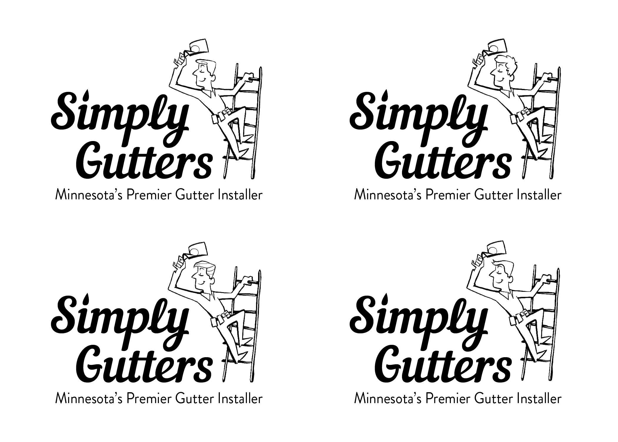 Simply Gutters Logo Concepts