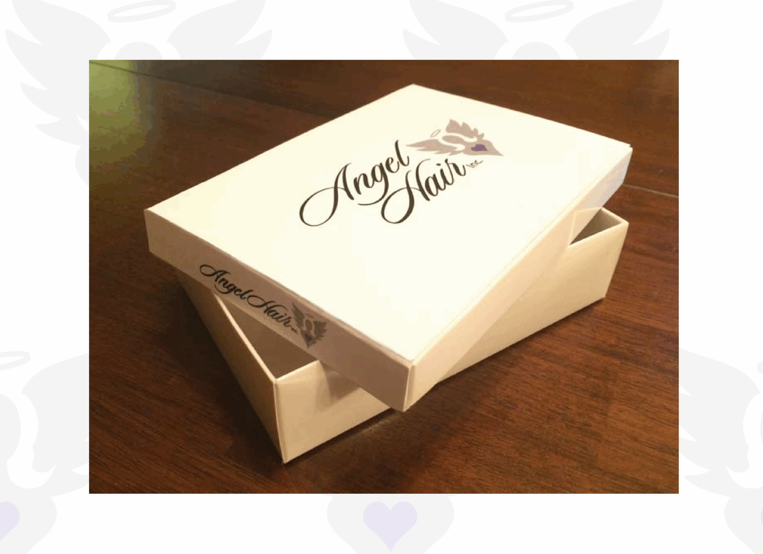 AngelHair Wig Box - White_Open