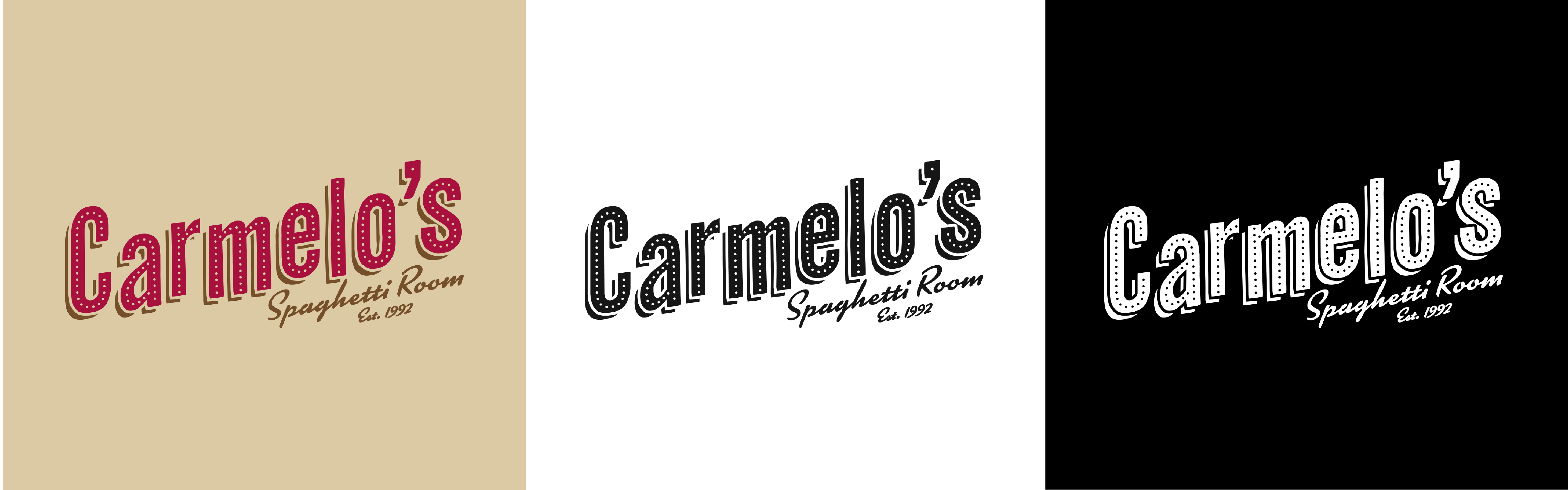 The final logo iteration for Carmelo's
