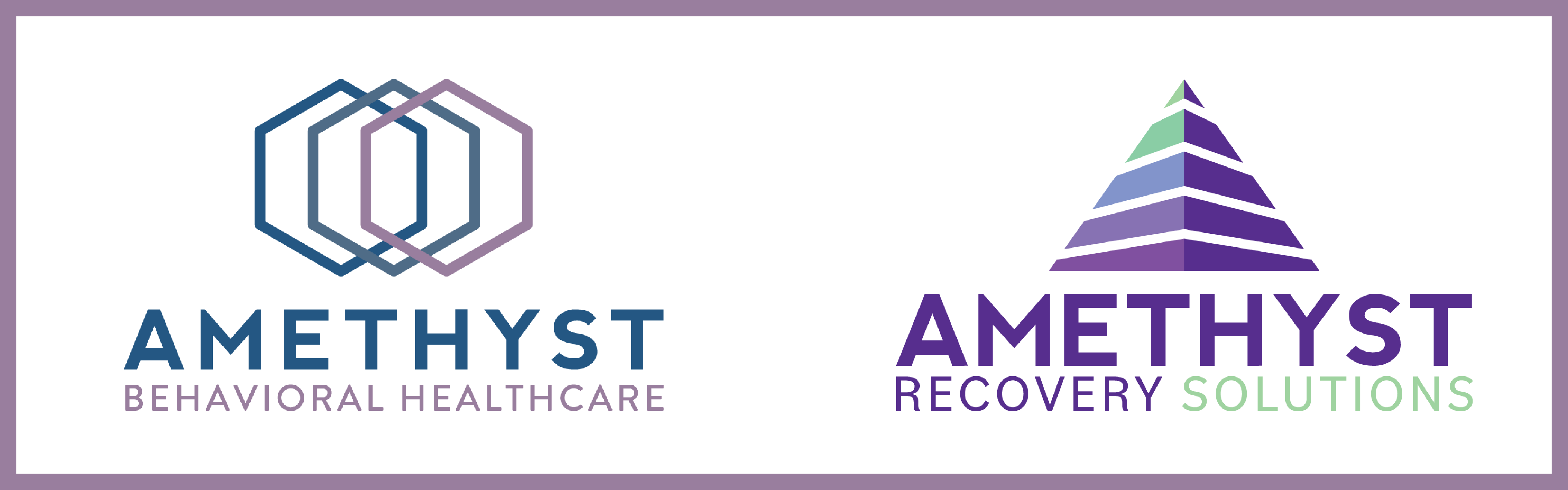 Amethyst Recovery Solutions and Amethyst Behavioral Healthcare logos